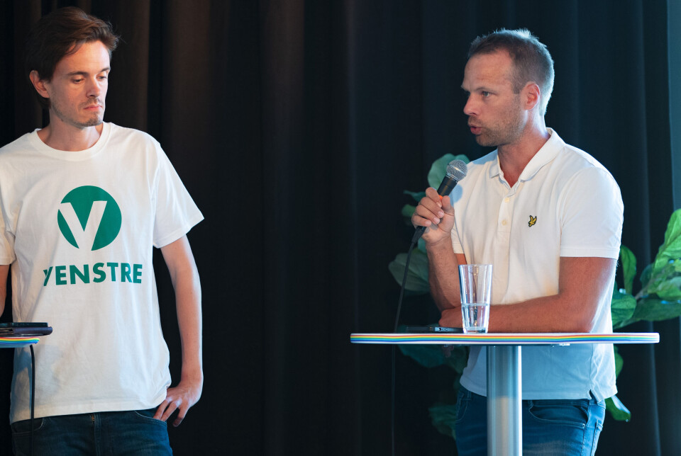 Politisk pride-debatt: FRI og Frp duellerte om garderober