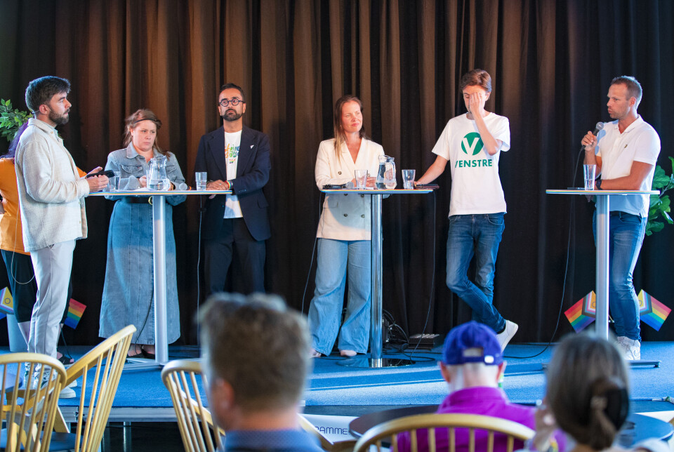 Politisk pride-debatt: FRI og Frp duellerte om garderober