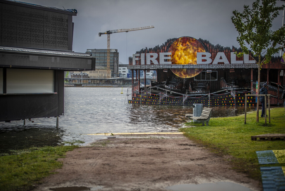 Uavklart tivoli-skjebne etter oversvømmelsen
