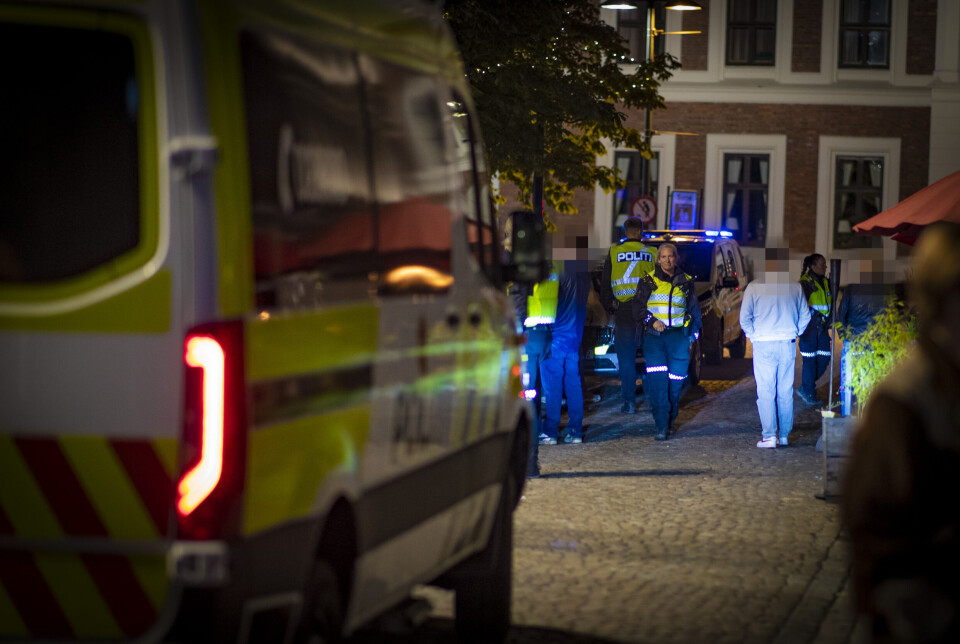 Politiet bistod dørvakter i forbindelse med ordensforstyrrelse på Bragernes Torg.