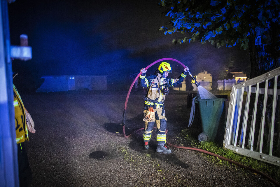Mistenker påsatt brann på Austad Gård
