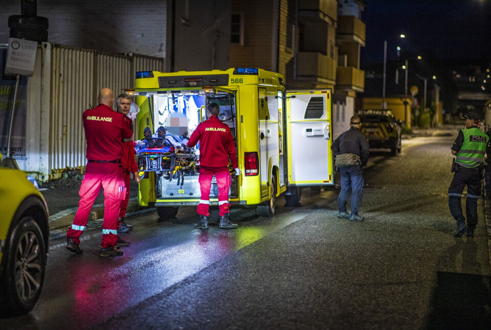 Til sykehus etter mulig knivstikking