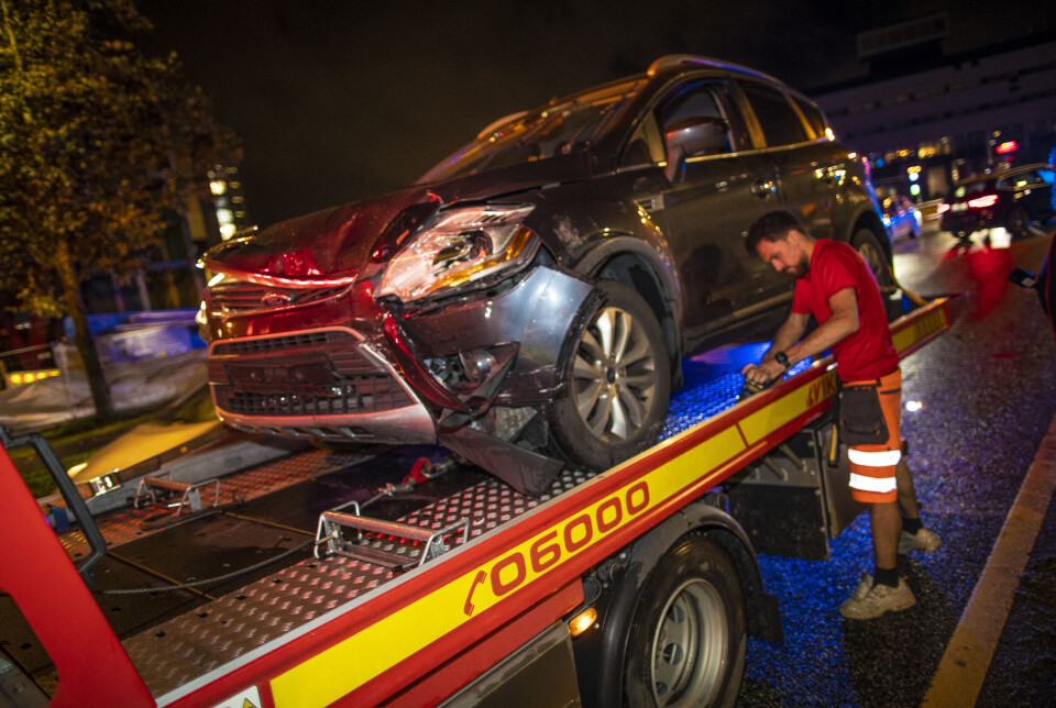 Kollisjon etter brudd på vikeplikten