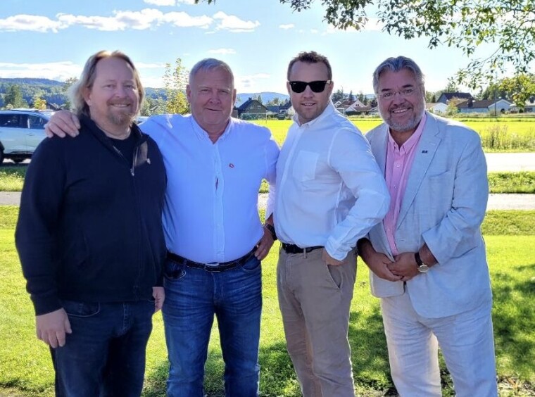 Fra venstre Morgan Langfeldt, Oddvar Svendsen, Lavrans Kierulf og Morten Wold.
