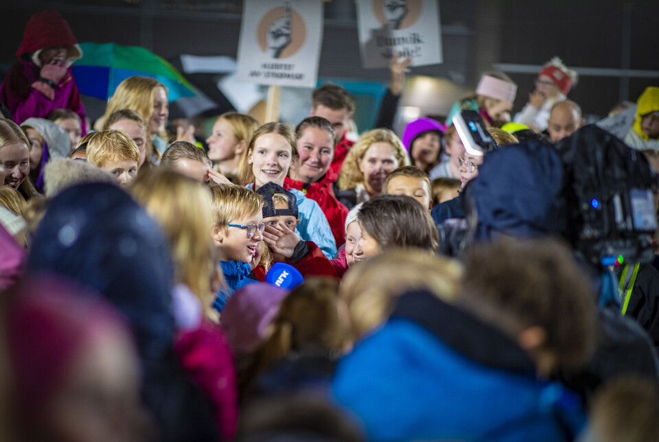 Skoledemonstranter «kuppet» NRK-show i beste sendetid