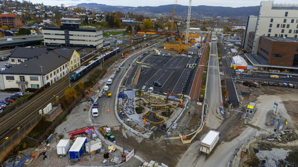 På Lierstanda åpnes helsebydelen først med nytt kryss og inn/utkjøring til ny parkeringskjeller