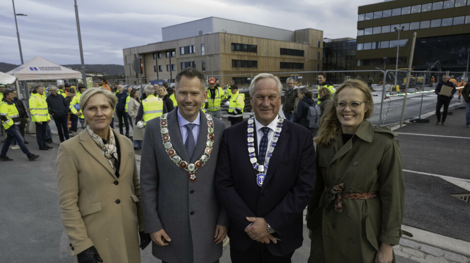 Til Minneboken, fra venstre Anne-Hilde Bråtbæk, Kjetil Kivle, Kjell Arne Hermansen og Gøril Bergh.