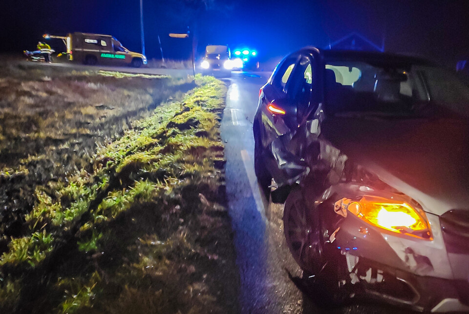 Trafikkulykke på Hornebygda