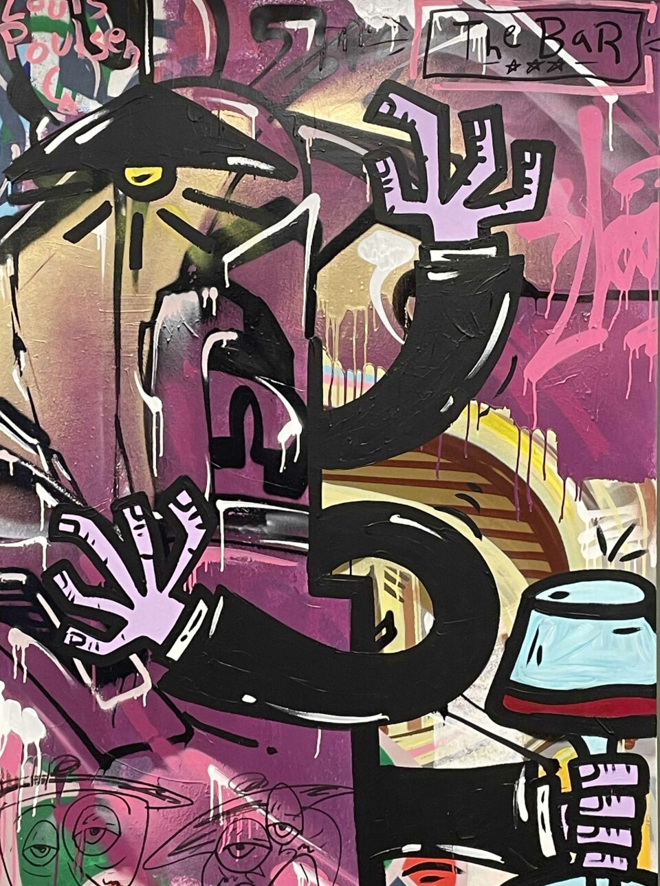 Dette kunstverket er et samarbeidsprosjekt mellom Eric Ness Christiansen og Lavrans Borgen. Fra utstillingen på Galleri Unique i Gågata