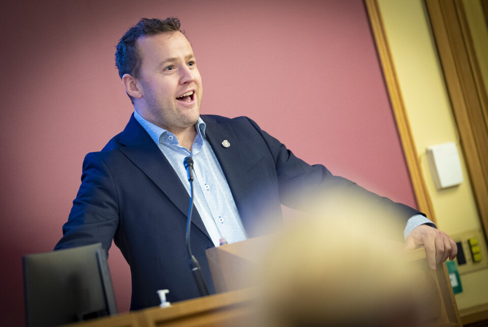 STORFORNØYD: Lavrans Kierulf (Frp) var en lykkelig mann da han kunne konstatere at Drammen blir Norges mest liberale kommune på skjenkepolitikk.