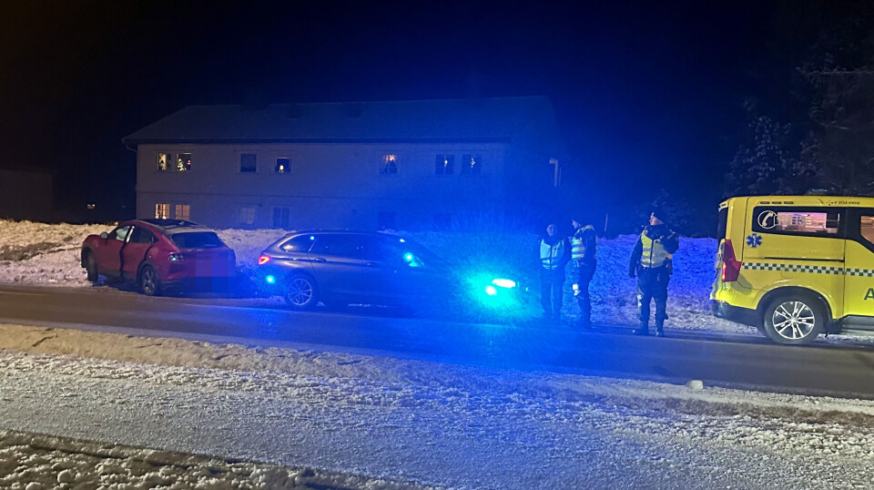 Trafikkulykke i Hokksund