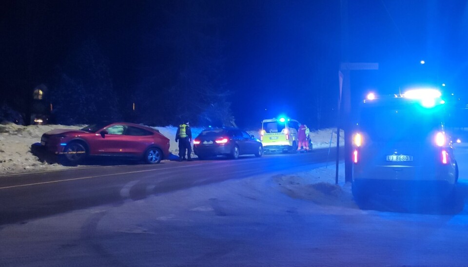 Trafikkulykke i Hokksund