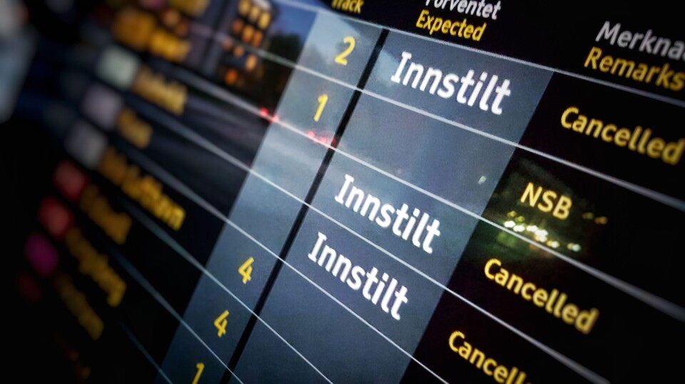 Flere tog innstilles grunnet snøkaoset