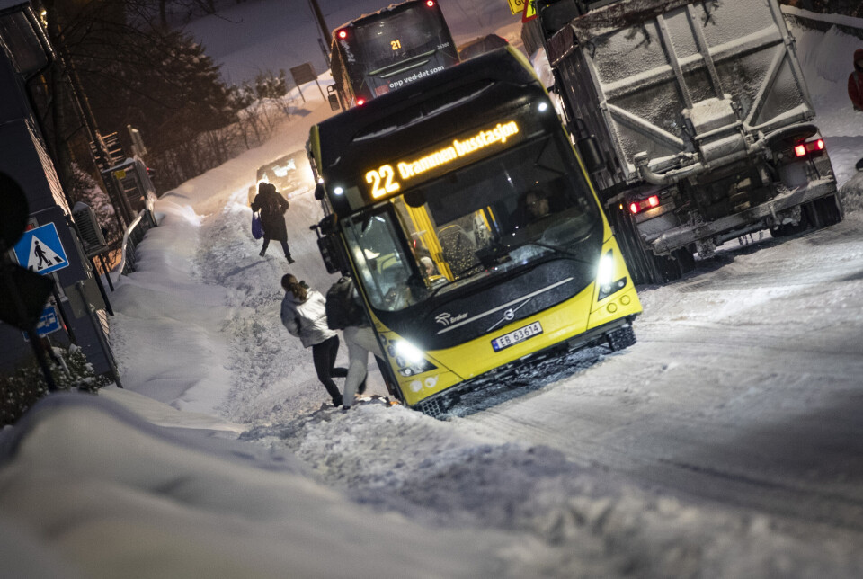 Snøen: Fylkeskommunen har satt krisestab
