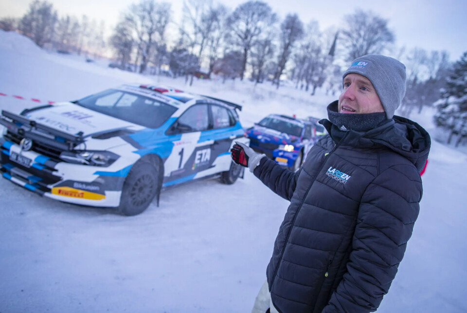 Drammenser og eikværing Frank Tore Larsen i kulda ned mot 20 minusgrader i fjor. I år er det også ventet kaldt og klart vær lørdag under løpet.