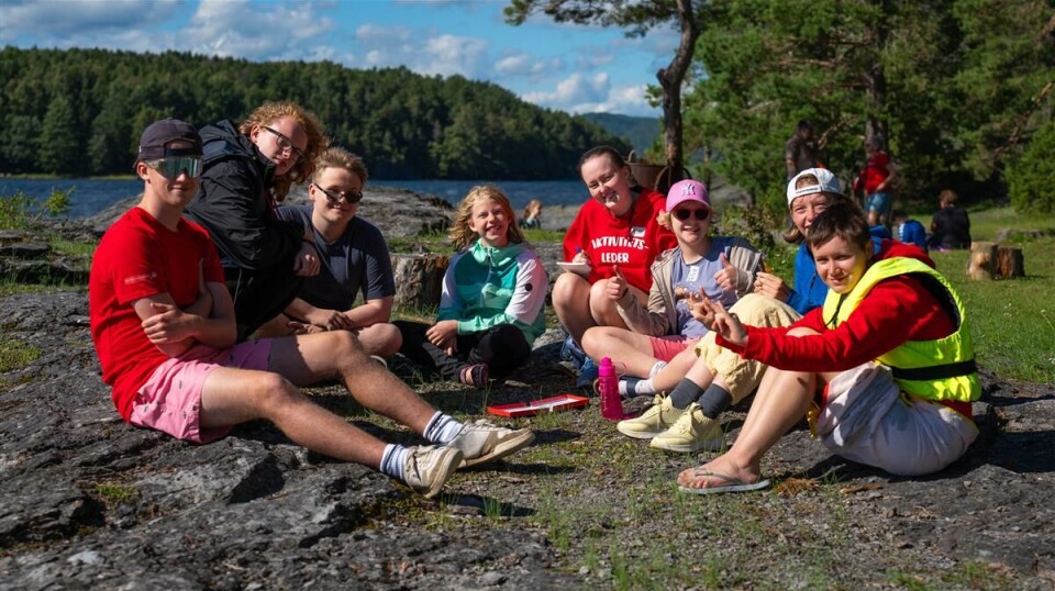 God stemning på Killingen. Dette fra en tilrettelagt camp for barn og unge med ulike funksjonsvariasjoner.