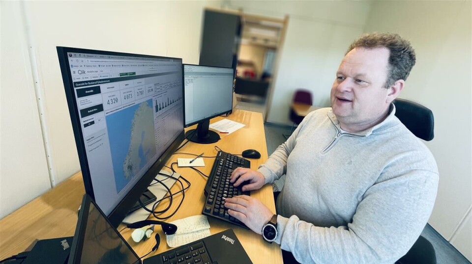 SØKESJEFEN: Inntaksleder Jørn Idar Ellingsen har stålkontroll på Buskerud-statistikken for fag på videregående skole.