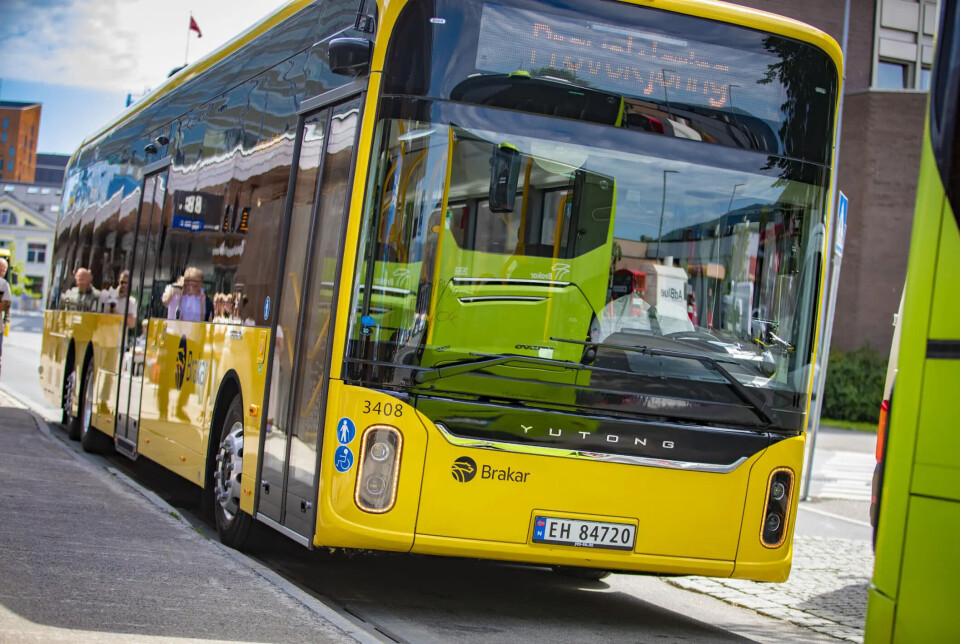 KINA-BUSS: Det er disse bussene fra Ytong som nå brukes av Brakar og Vybuss i drammensområdet.
