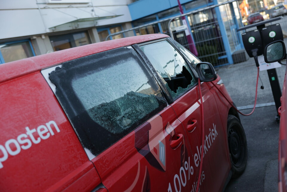 Nytt hærverk på Postens biler