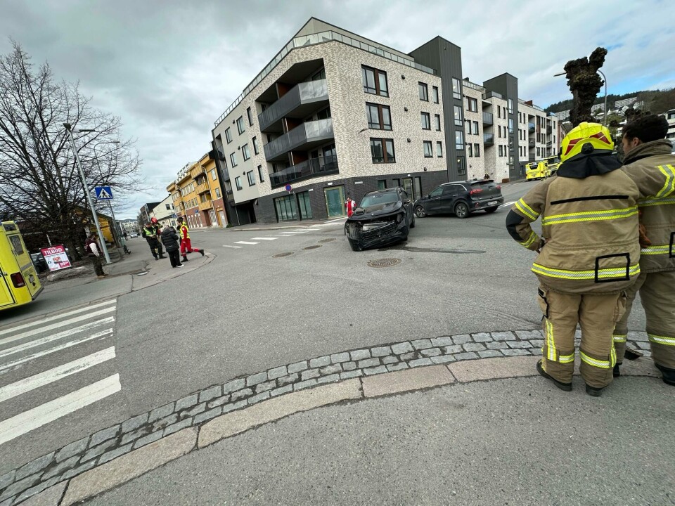 Kraftig kollisjon på Brakerøya