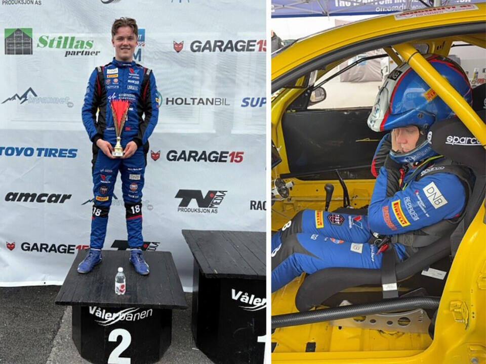RACINGTALENT: Andreplass i NM etter første gang i bilkonkurranse og bak rattet i aktuell bil må sies å være godkjent!