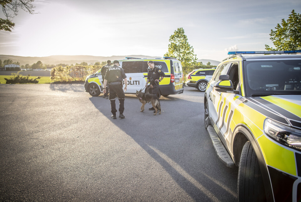 Helikopterjakt etter MC-fører i Lier