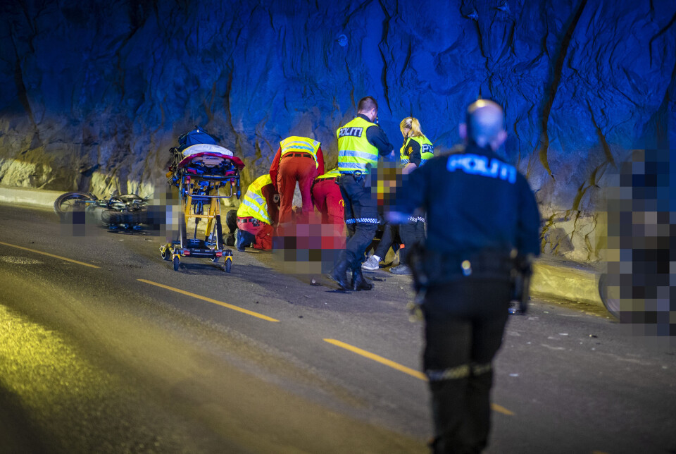 MC-fører skadd etter kollisjon i Spiraltunnelen