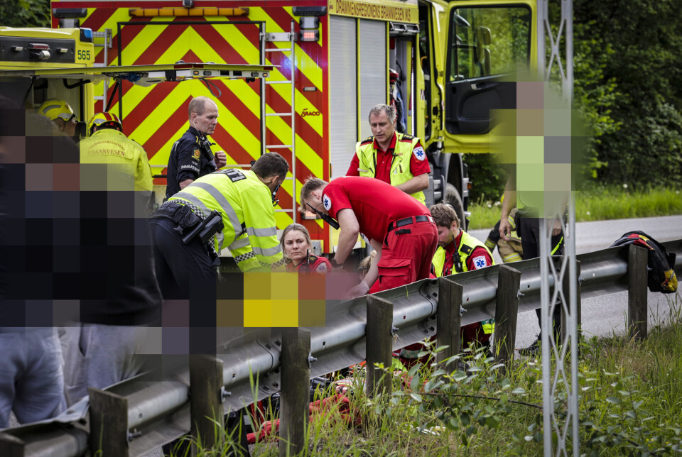 Alvorlig MC-ulykke på Herstrøm