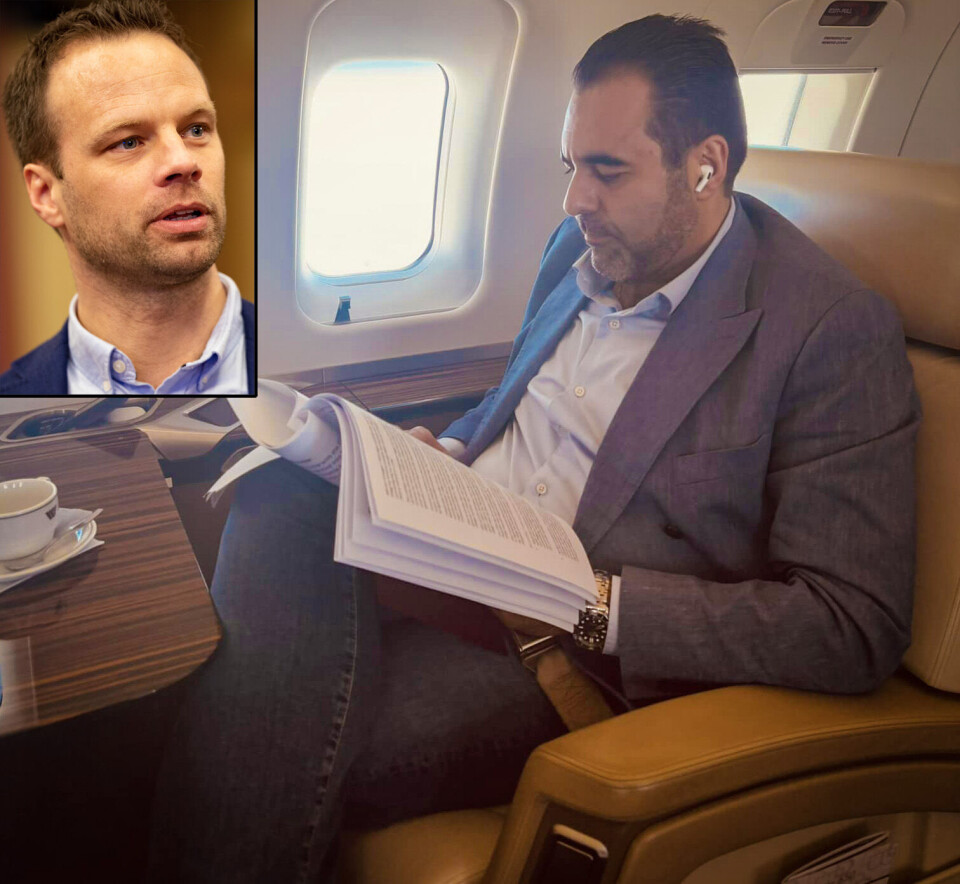 KRITISK: Jon Helgheim (Frp - innfelt) mener stortingspresident Masud Gharahkhani kunne brukt langt mindre penger på sine tjenestereiser - her på vei til Armenia for møte med nordisk-baltiske kollegaer.