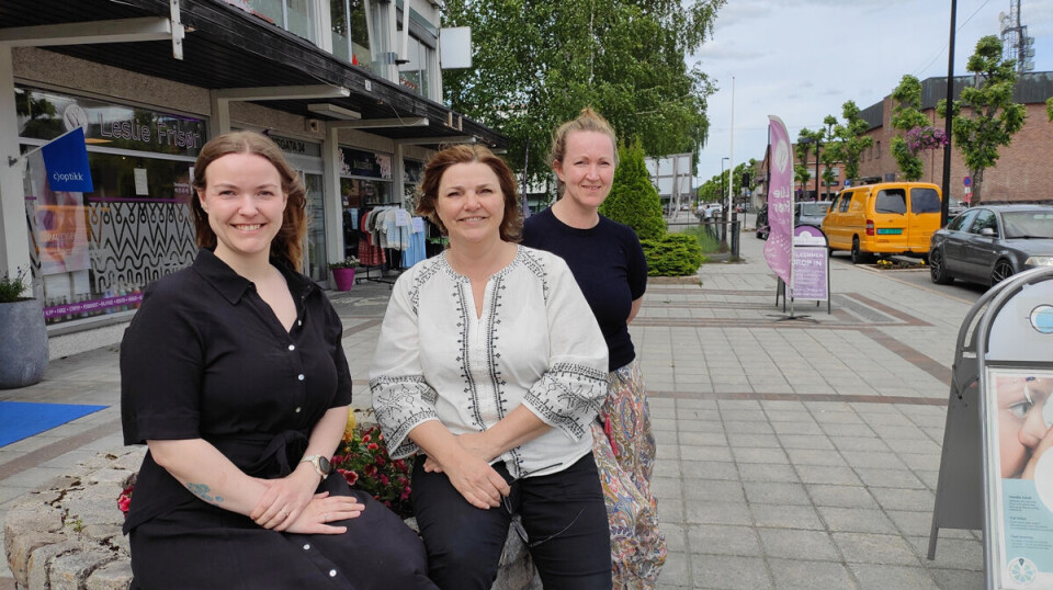 Ulrikke Brodersen (f.v.), Henriette Flaget og Tonje Knutsen Solberg gleder seg til Hokksund-Dagene kommende helg og håper værgudene spiller på lag i år.