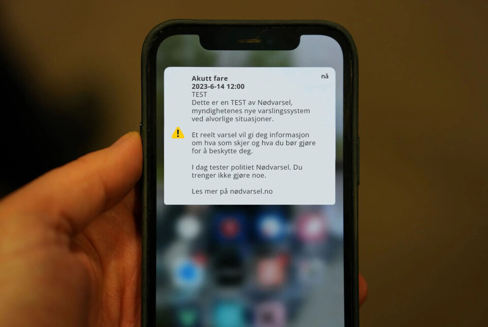 Klart for ny varslingsprøve på mobil