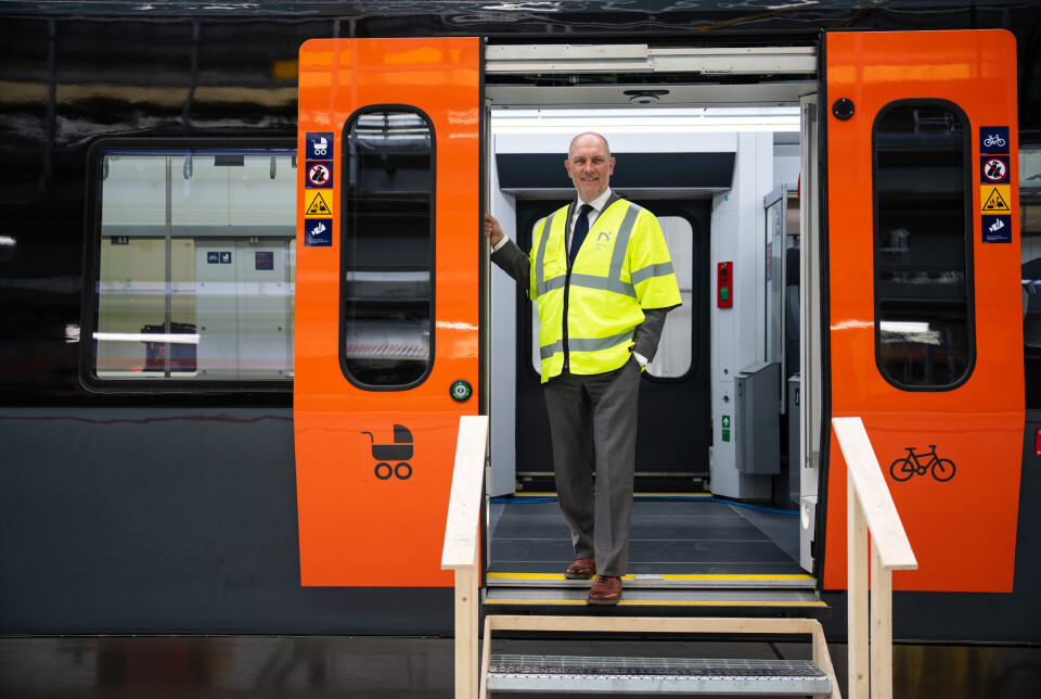 GLEDER SEG: Øystein Risan, administrerende direktør i Norske tog ser frem til å få de nye togene på plass.