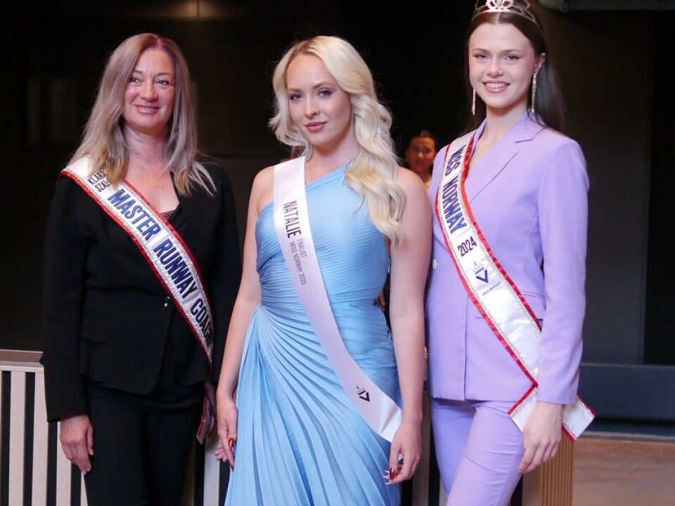 FINALIST: Natalie Kitching Jerving (i midten) er blant 13 finalister i Miss Norway