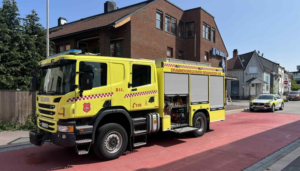 RYKKET UT: Nødetatene var raskt på stedet å fikk slukket brannen.