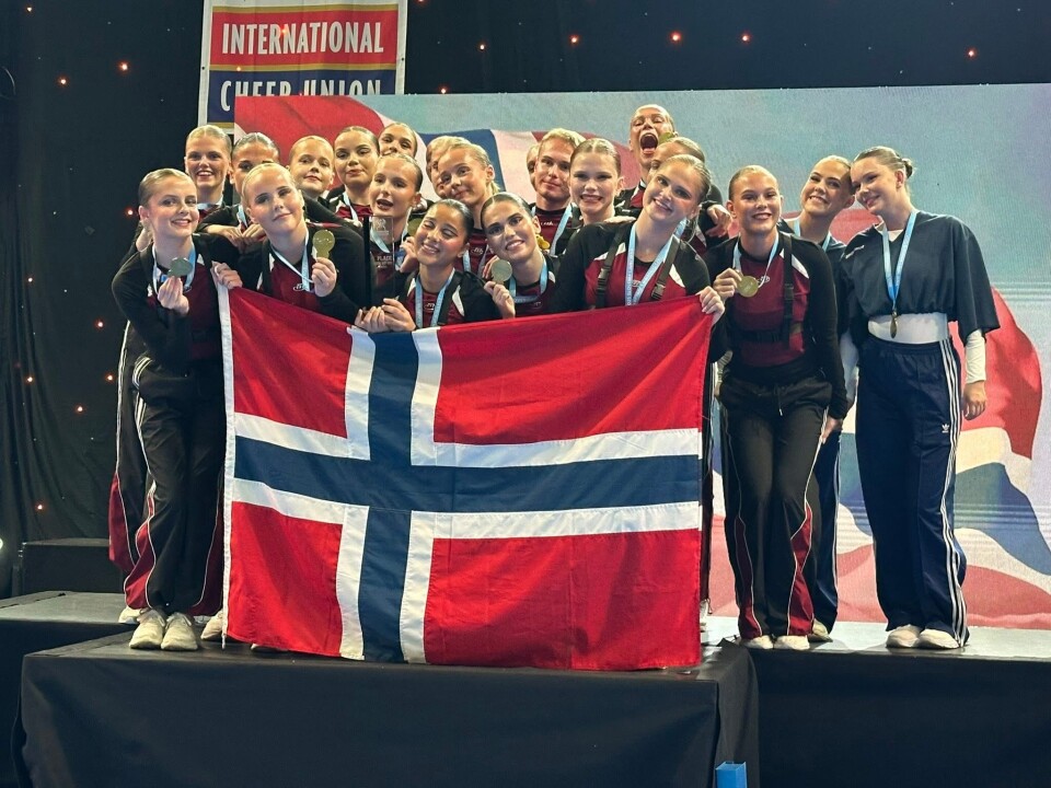 VANT: Laget Groundbreakers fra Eiker Cheerteam har tatt gull i cheerleading-EM i Slovakia – og har dermed sikret seg plass i VM i USA 2026