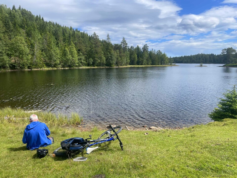 Rast ved Vranglevollen i Finnemarka i gamle Nedre Eiker