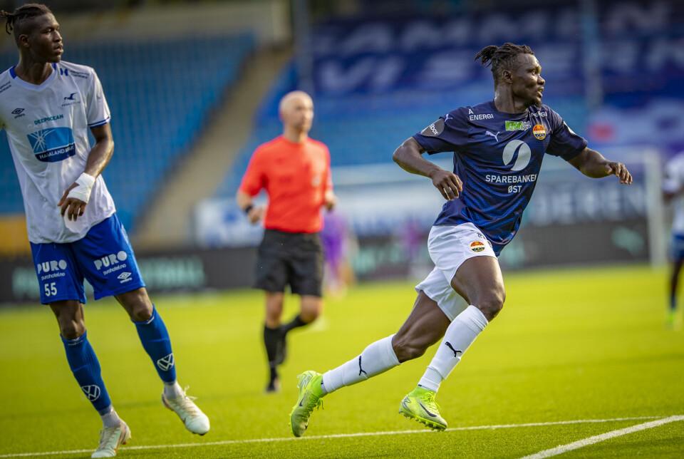 POSITIVT BIDRAG: James Ampofo var involvert i mye på topp, men mangler foreløpig mål.