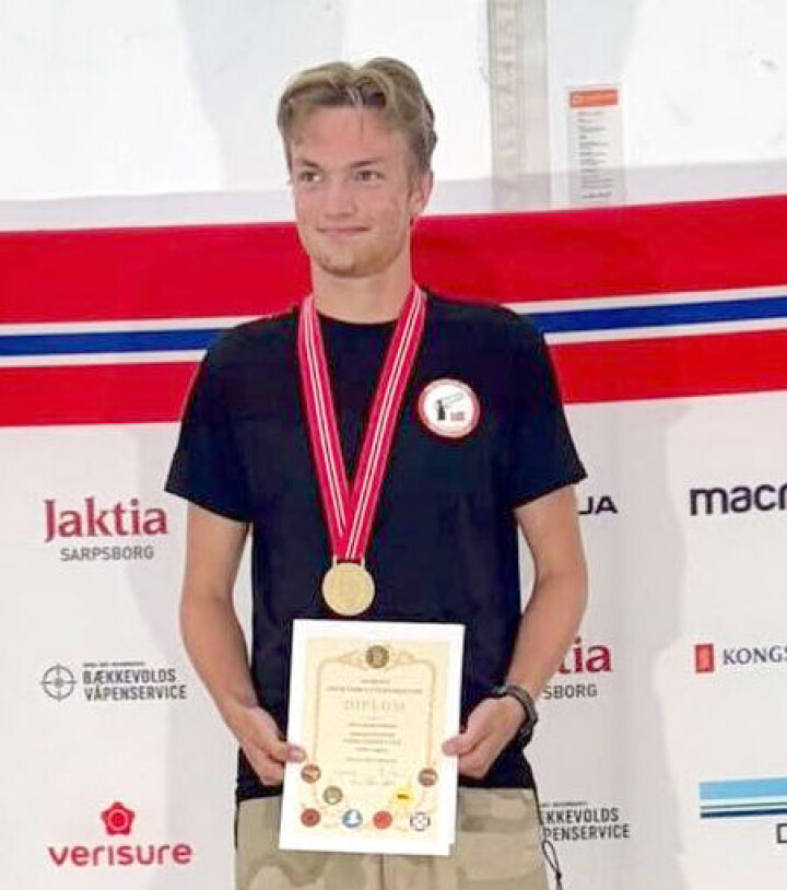 Oliver Andersen fra Hokksund på pallen nok en gang.