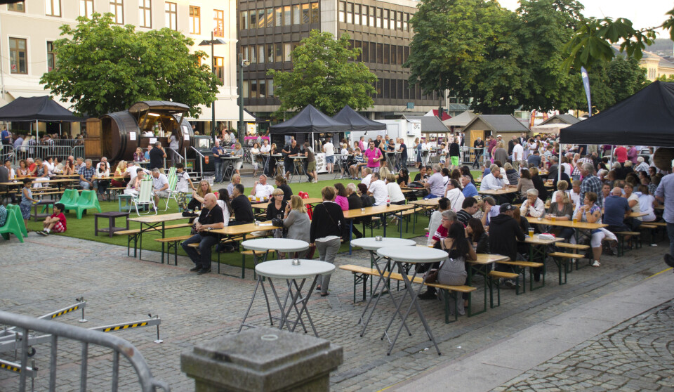 BRAGERNES TORG: Dette blir episentret for mange av arrangementene under årets festival.