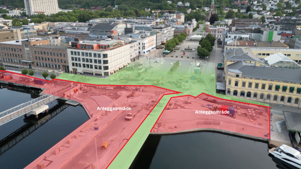 Slik blir bybrua når den åpner for fotgjengere mandag