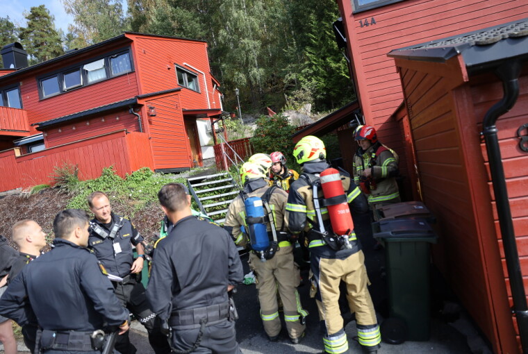 Eksplosjon i rekkehus: - Yttervegg blåst ut