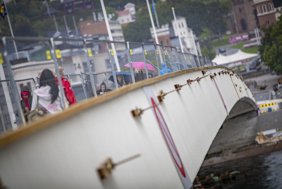 Folkevandring til bybru-åpning