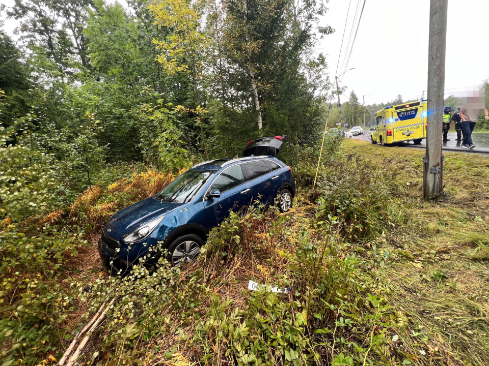 Bil gikk rundt i utforkjøring