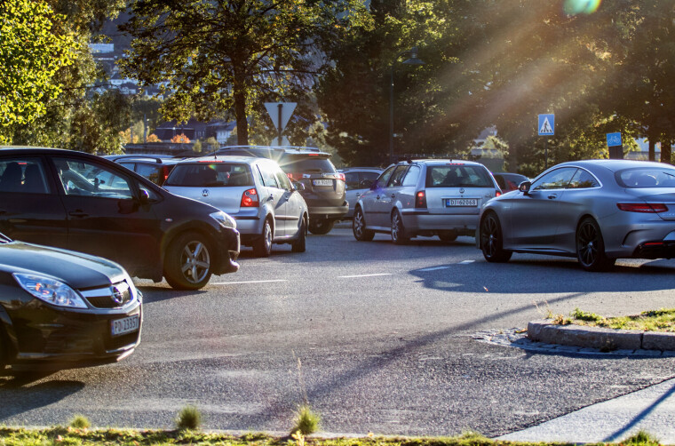 LAMMET TRAFIKKEN: Her fra 2018 da det ble gjennomført flere aksjoner i trafikken i Drammen.