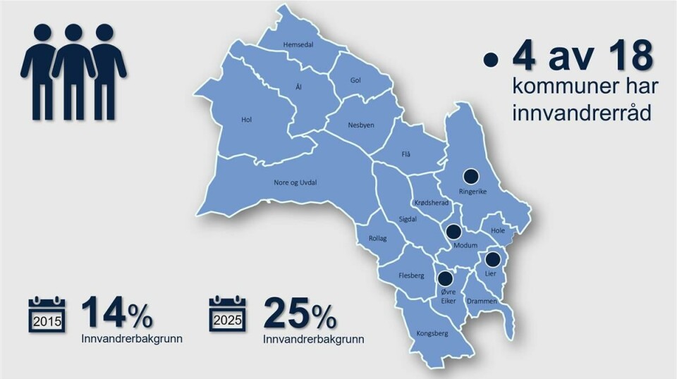 Vil etablere flerkulturelle råd i alle Buskerud-kommuner