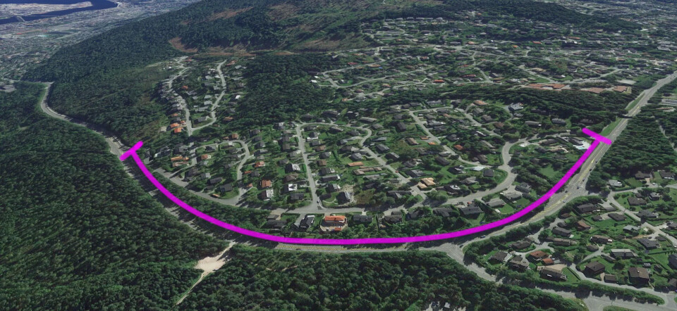 Ett års anleggsarbeid i Konnerudgata: Lager sykkelvei og kantstopp til 100 millioner